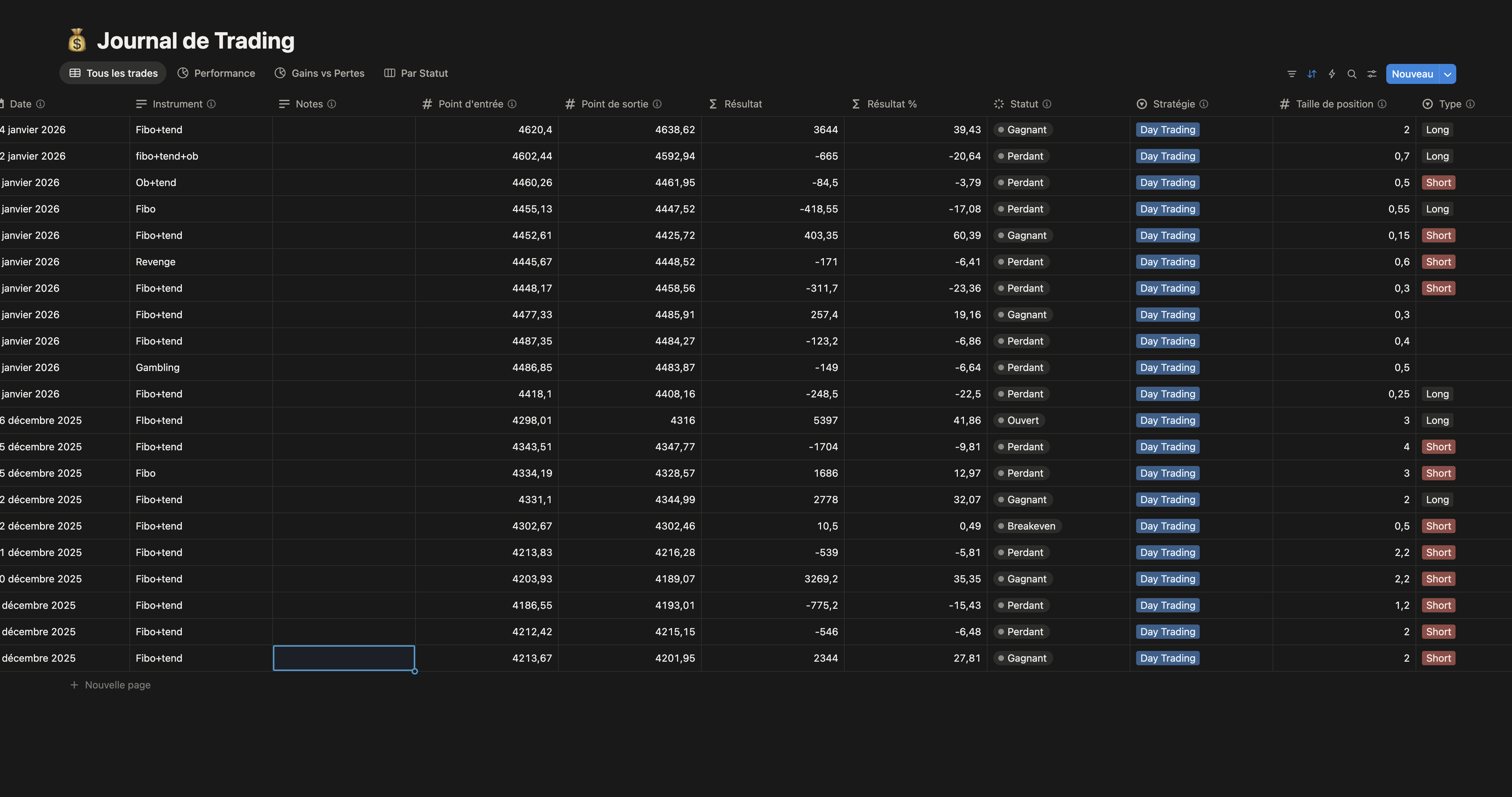 Automated Trading Journal for Notion - Screenshot 2 showing product features and functionality