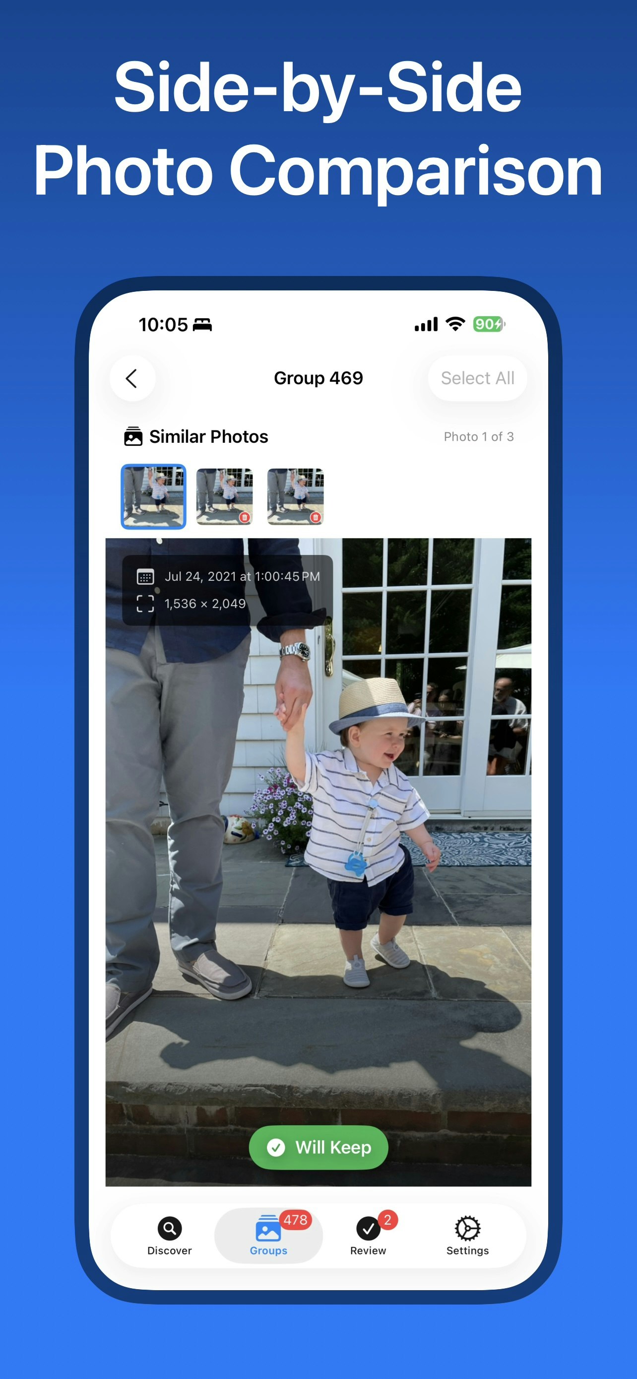 Similars: clean your photo library - Screenshot 4 showing product features and functionality