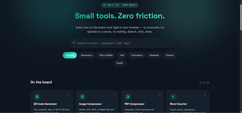 RealToolHub — Free Online Tools screenshot 1