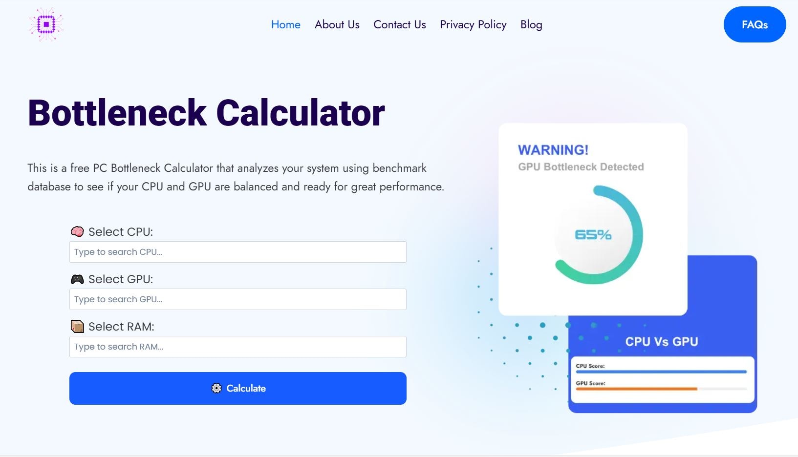 PC Bottleneck Calculator gallery image