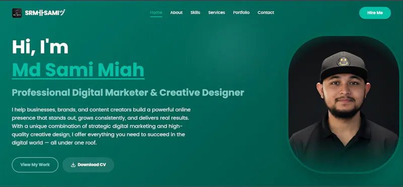 My Personal Portfolio Website SRM卝SAMIヅ screenshot 1