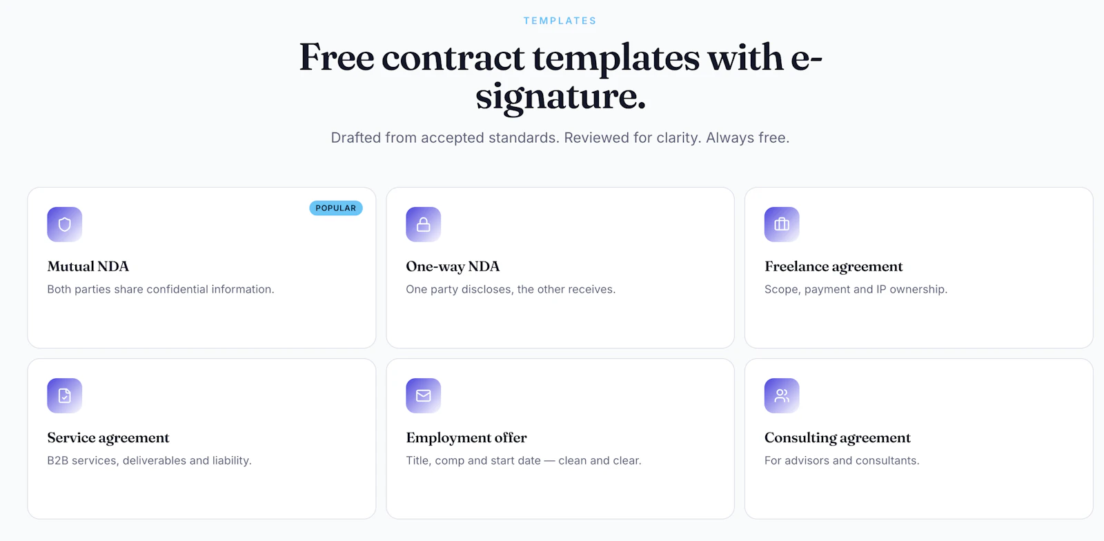 Free Contract Generator — Sign in 2 Min screenshot 3
