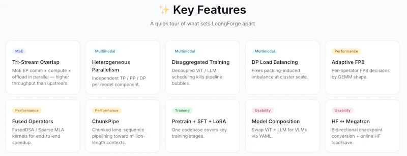 LoongForge screenshot 2