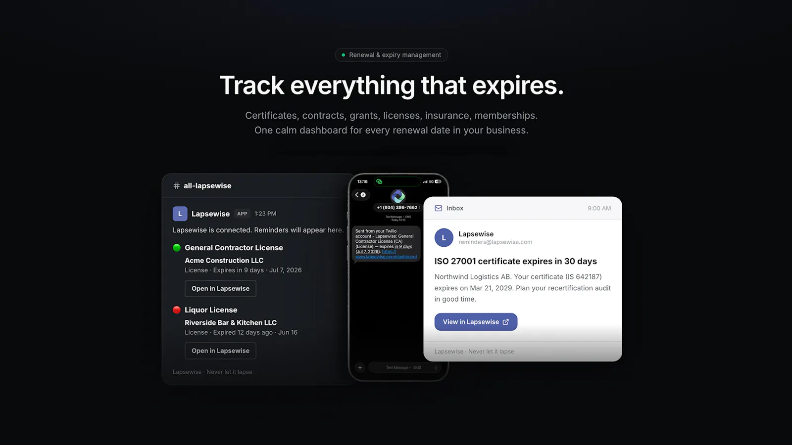 Lapsewise screenshot 1