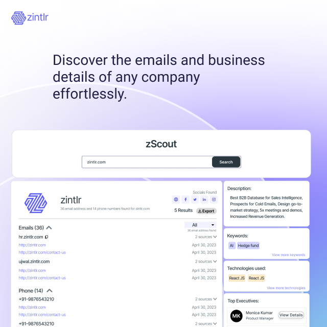 Zscout от Zintlr - Перспектить своего следующего клиента медиа 4