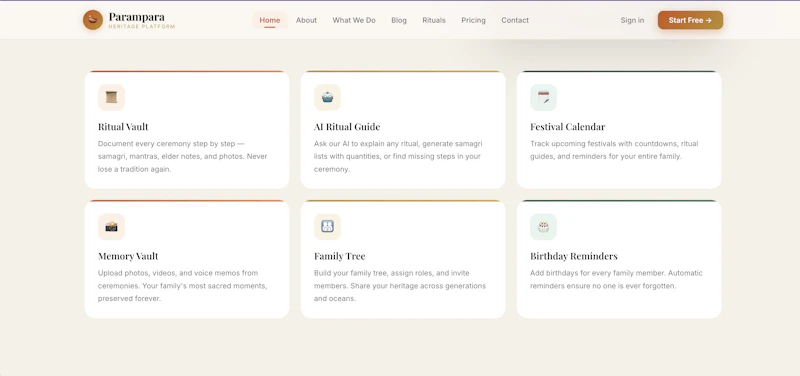 Parampara screenshot 2