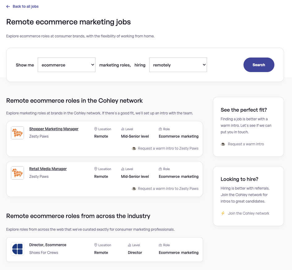 Gute Marketingjobs von Cohley media 2