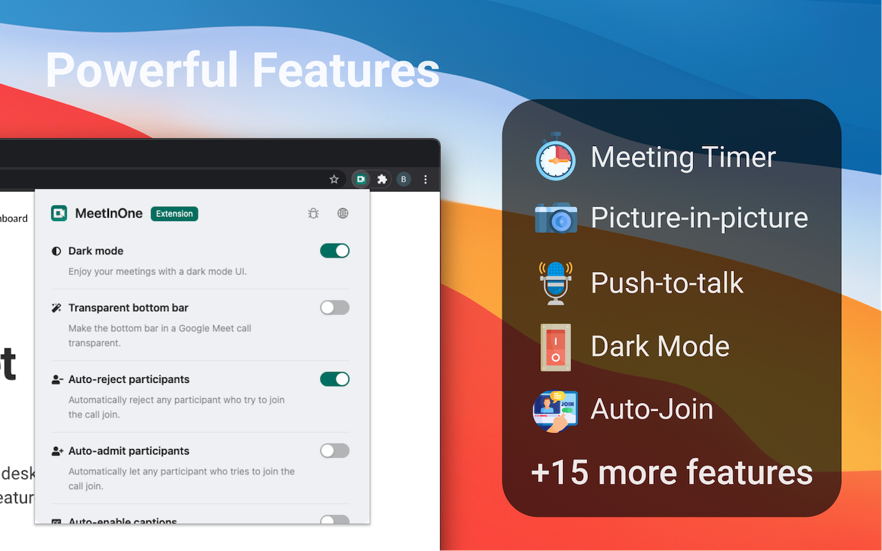 MeetInOne - Free Browser Extensions gallery image