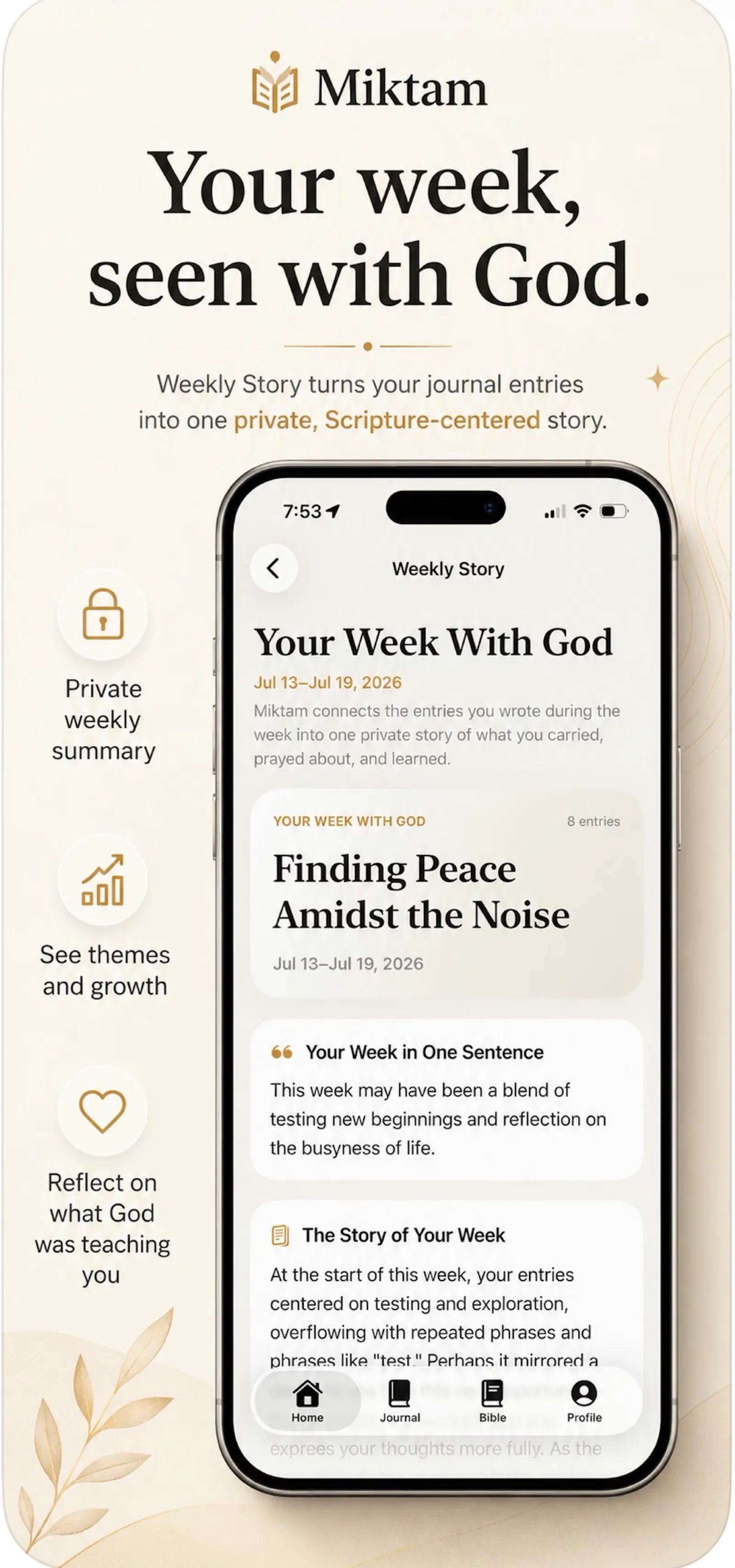 Miktam: Daily Journal screenshot 2