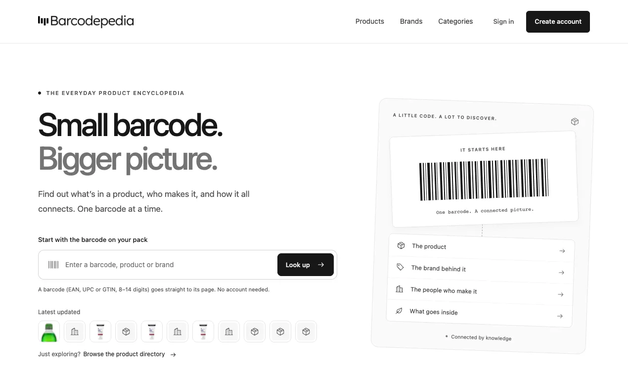 Barcodepedia 截图 2