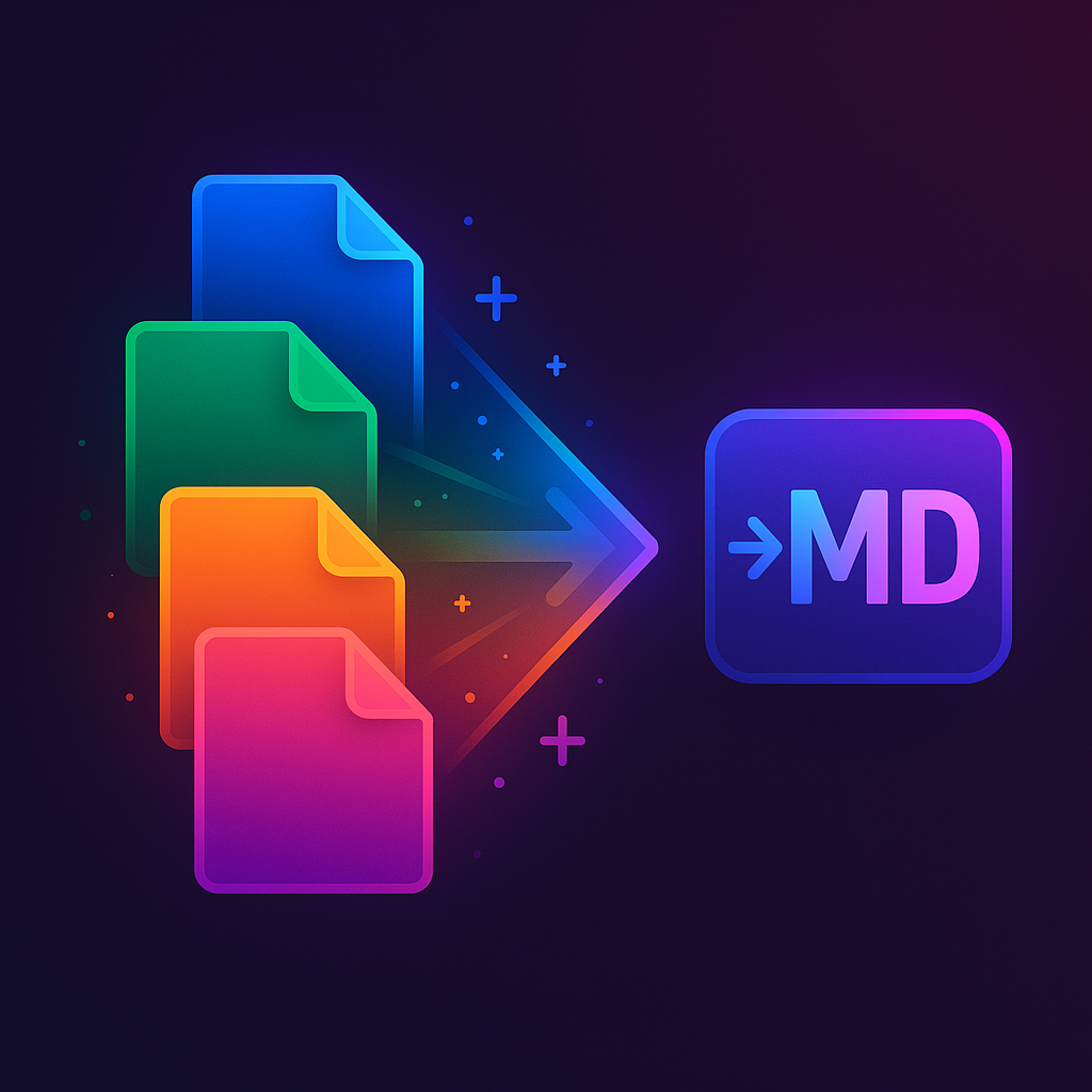 MarkdownConverters: Files → Markdown  logo