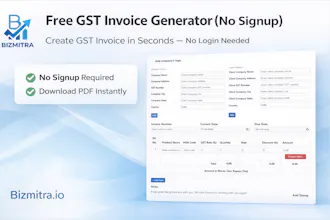 Free GST Invoice Generator without Login gallery image
