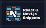 React and Next.js Snippets for Atom image