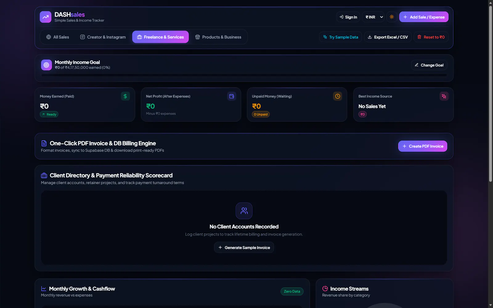 DASHsales screenshot 6