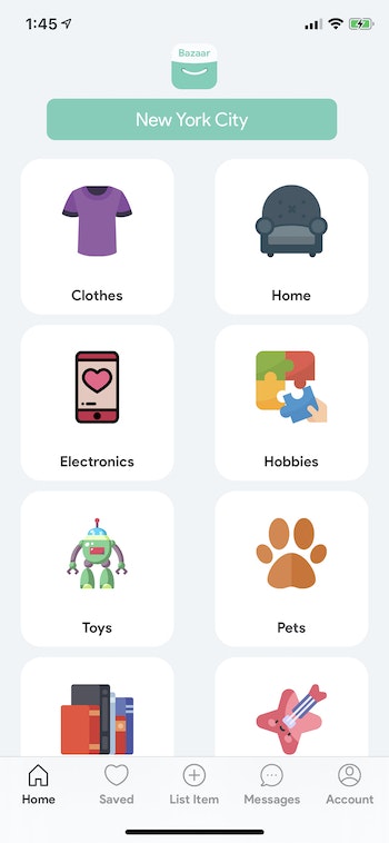 Bazaar | iOS Social Listings App gallery image