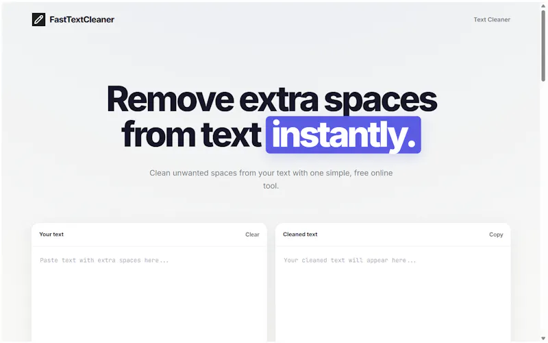 FastTextCleaner screenshot 2