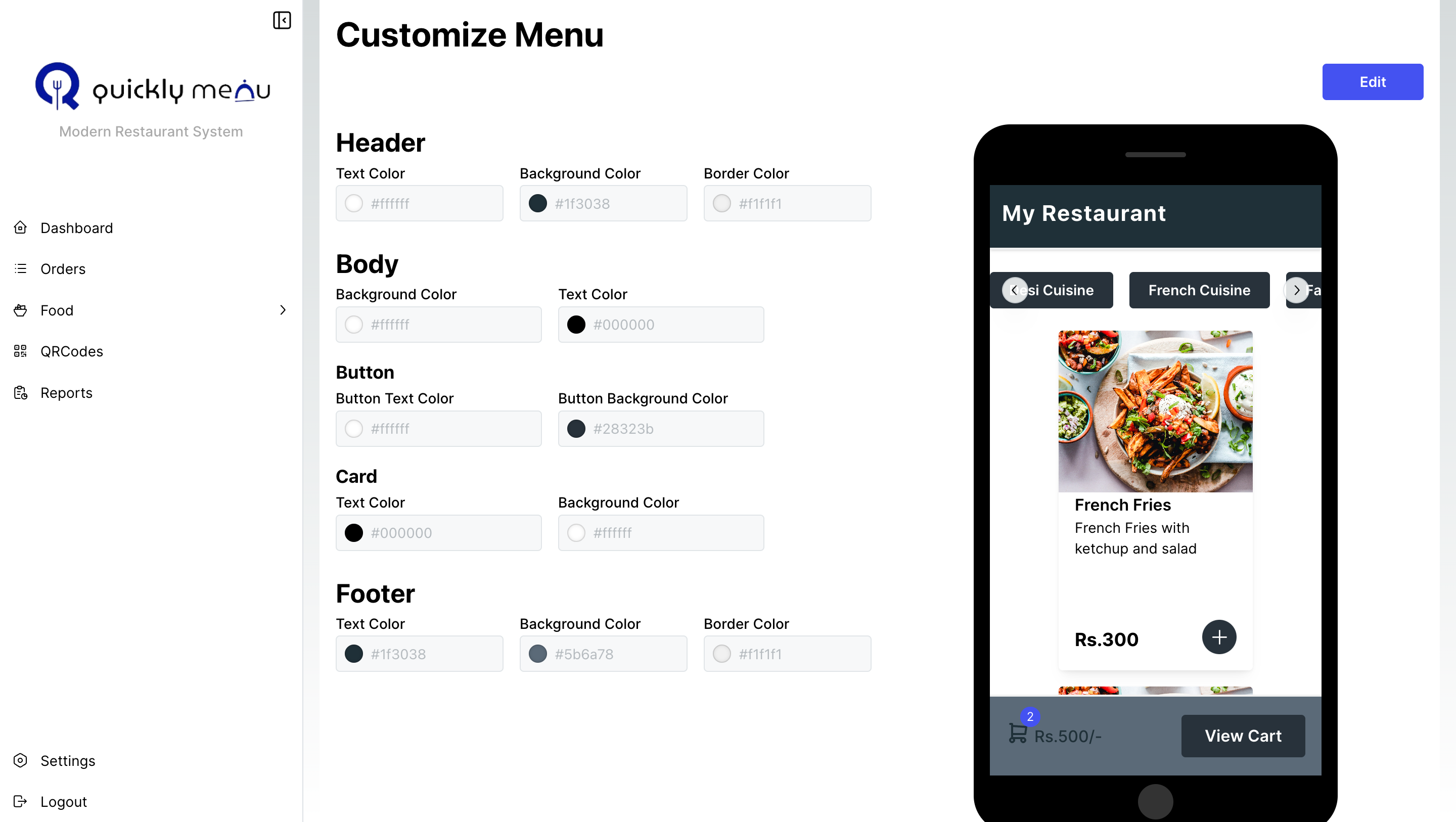 QuicklyMenu media 1