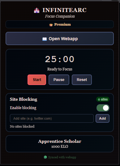 InfiniteArc - Screenshot 2 showing product features and functionality