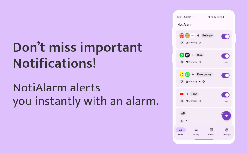 startuptile NotiAlarm-Custom alarms and notifications