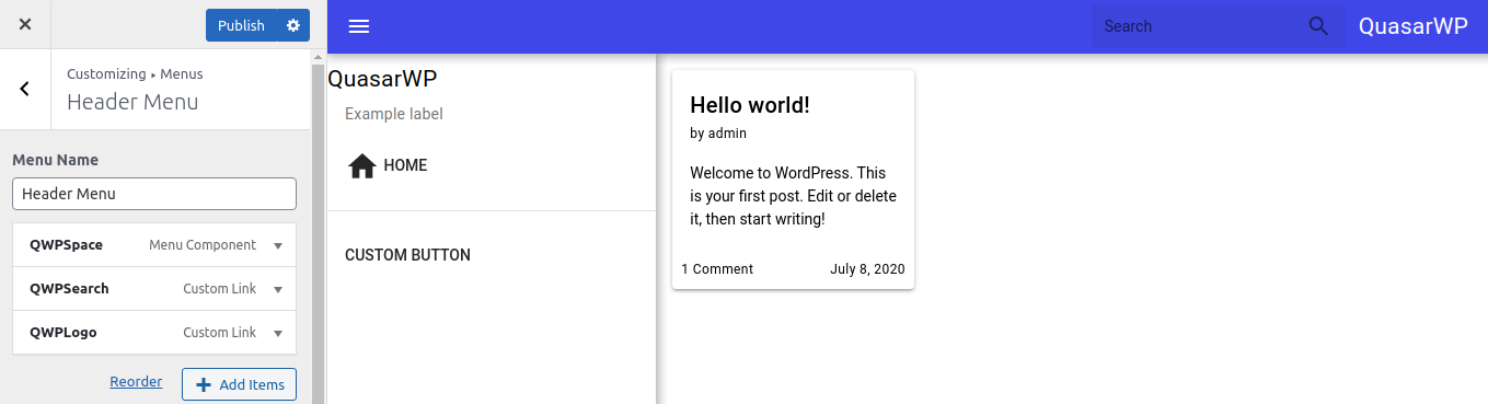 QuasarWP gallery image