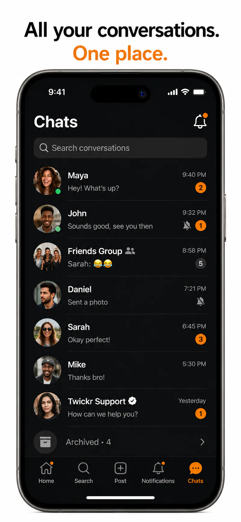 Twickr App Launch screenshot 4
