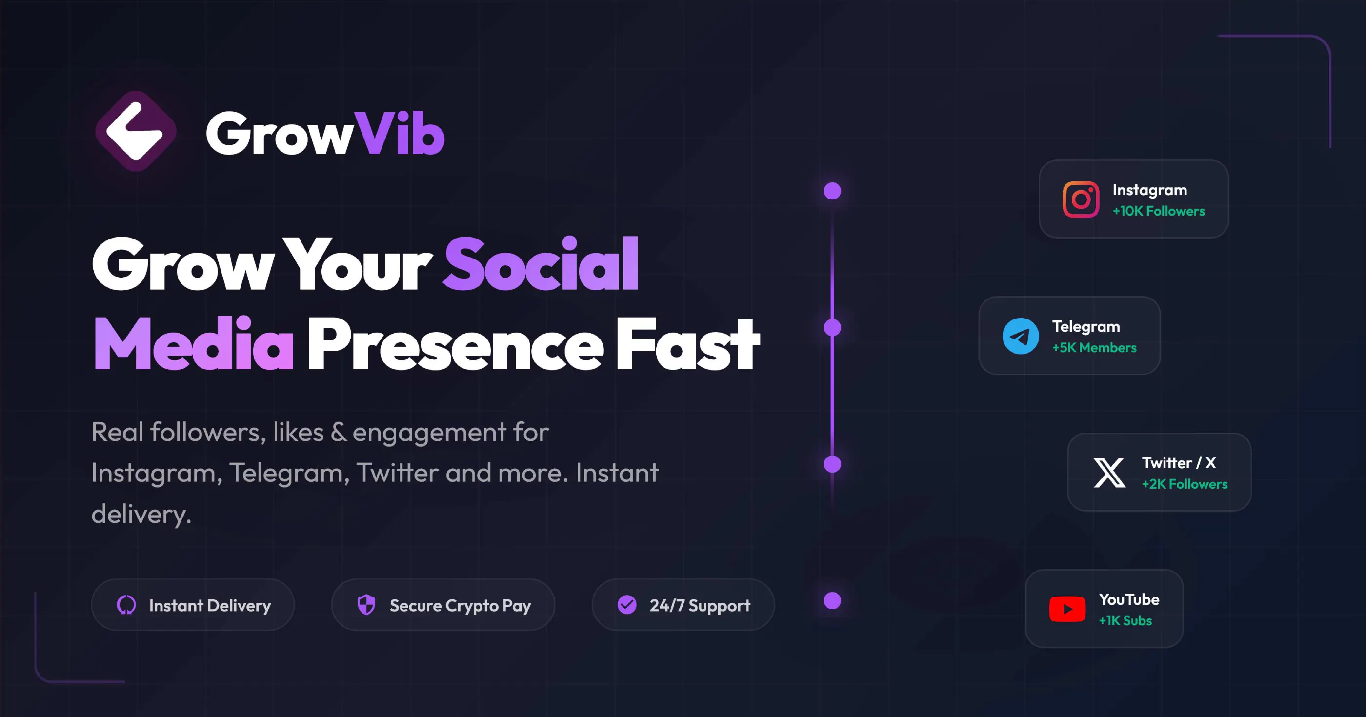Growvib 제품 배너