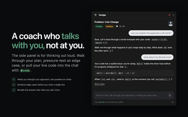 Nudge - AI LeetCode Coach screenshot 5