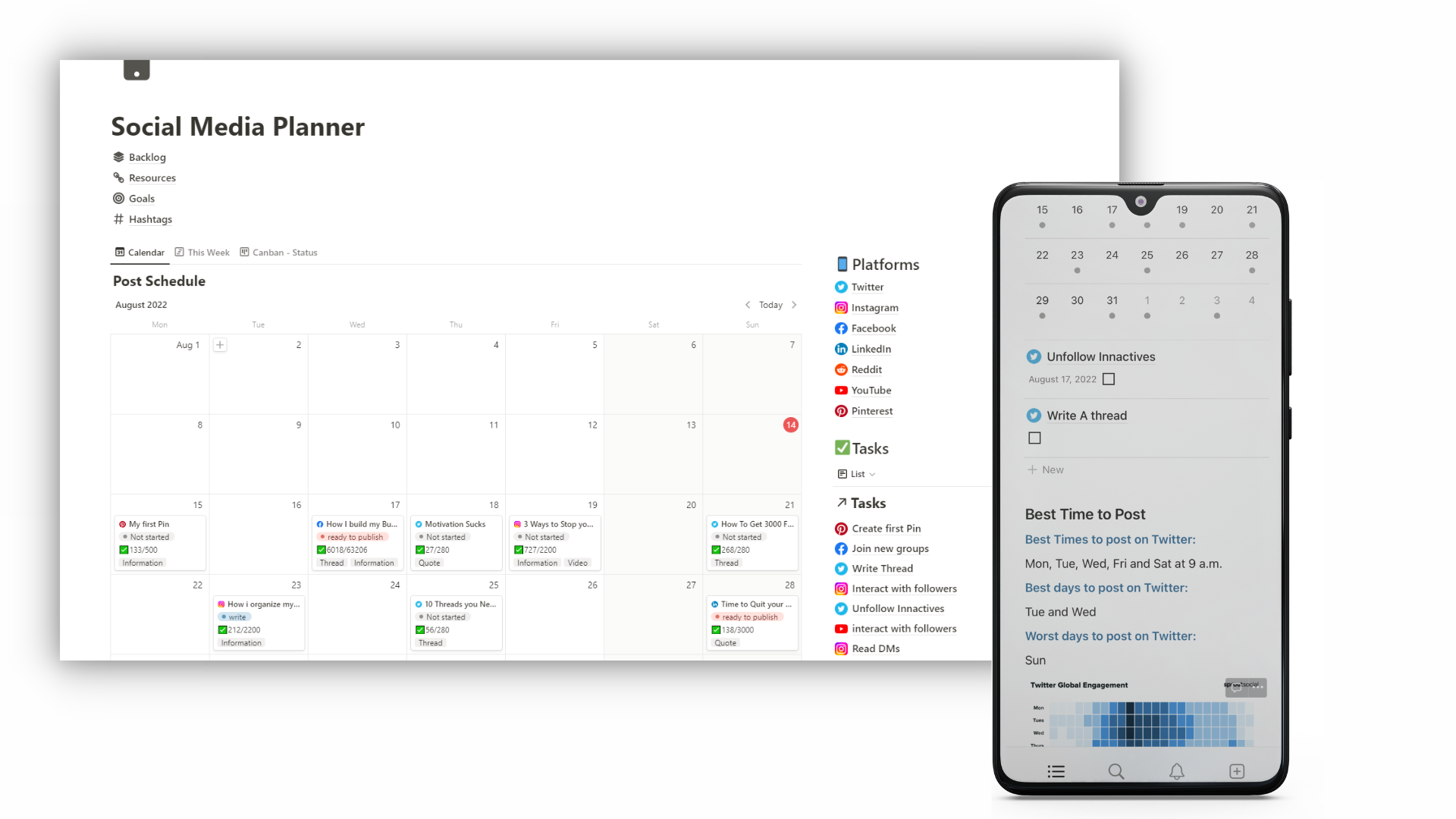 Notion Content Planner media 3