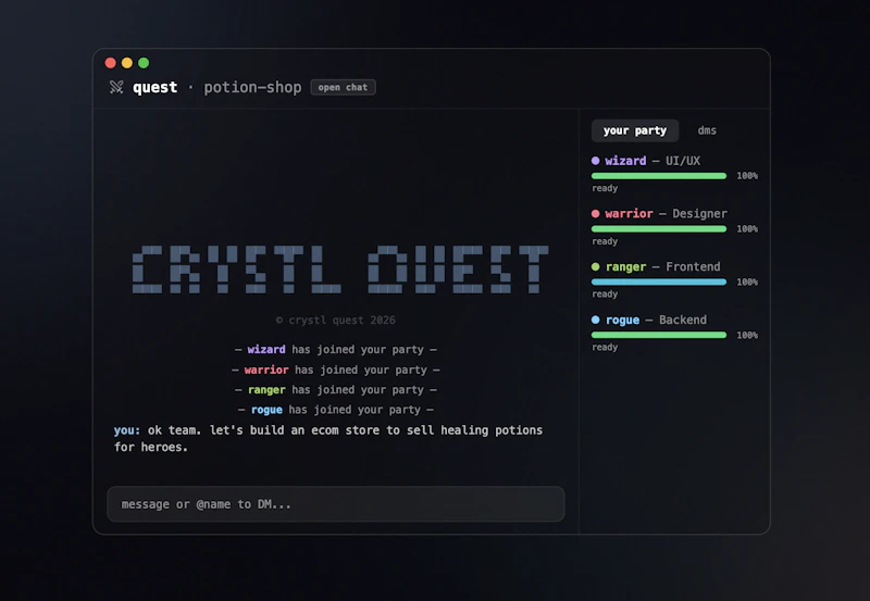 Crystl multitasking terminal for agents screenshot 3
