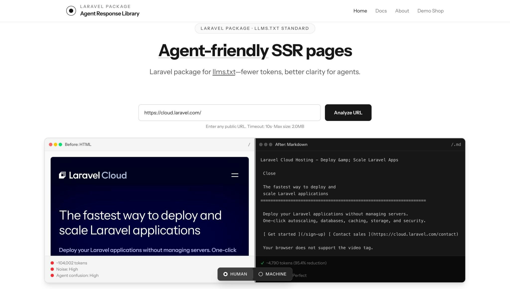Laravel Agent Response gallery image