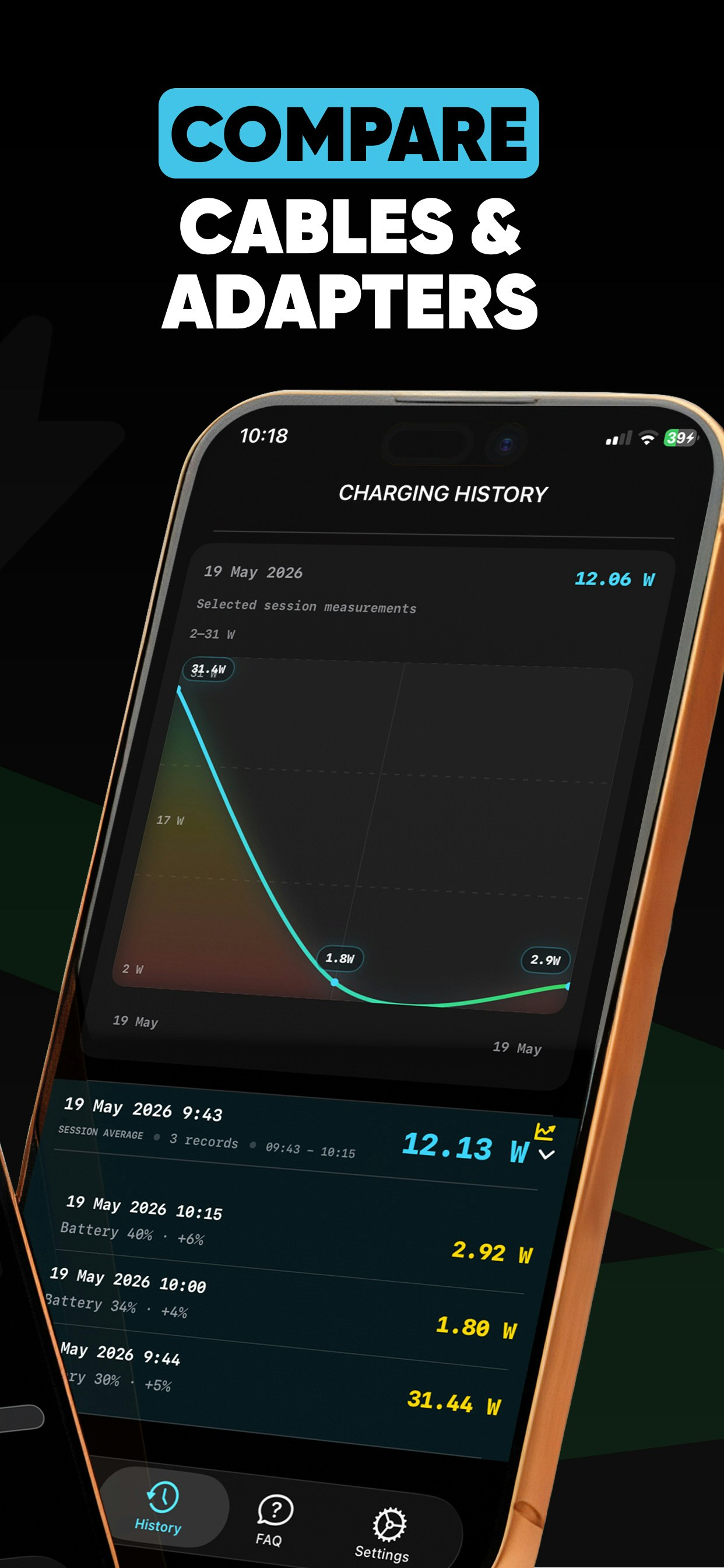 Your charger is real wattage, iOS App gallery image