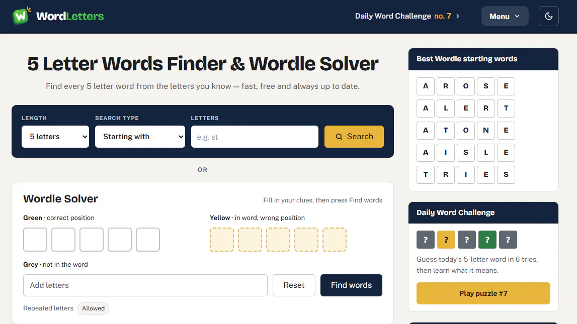 5lettersword.com gallery image