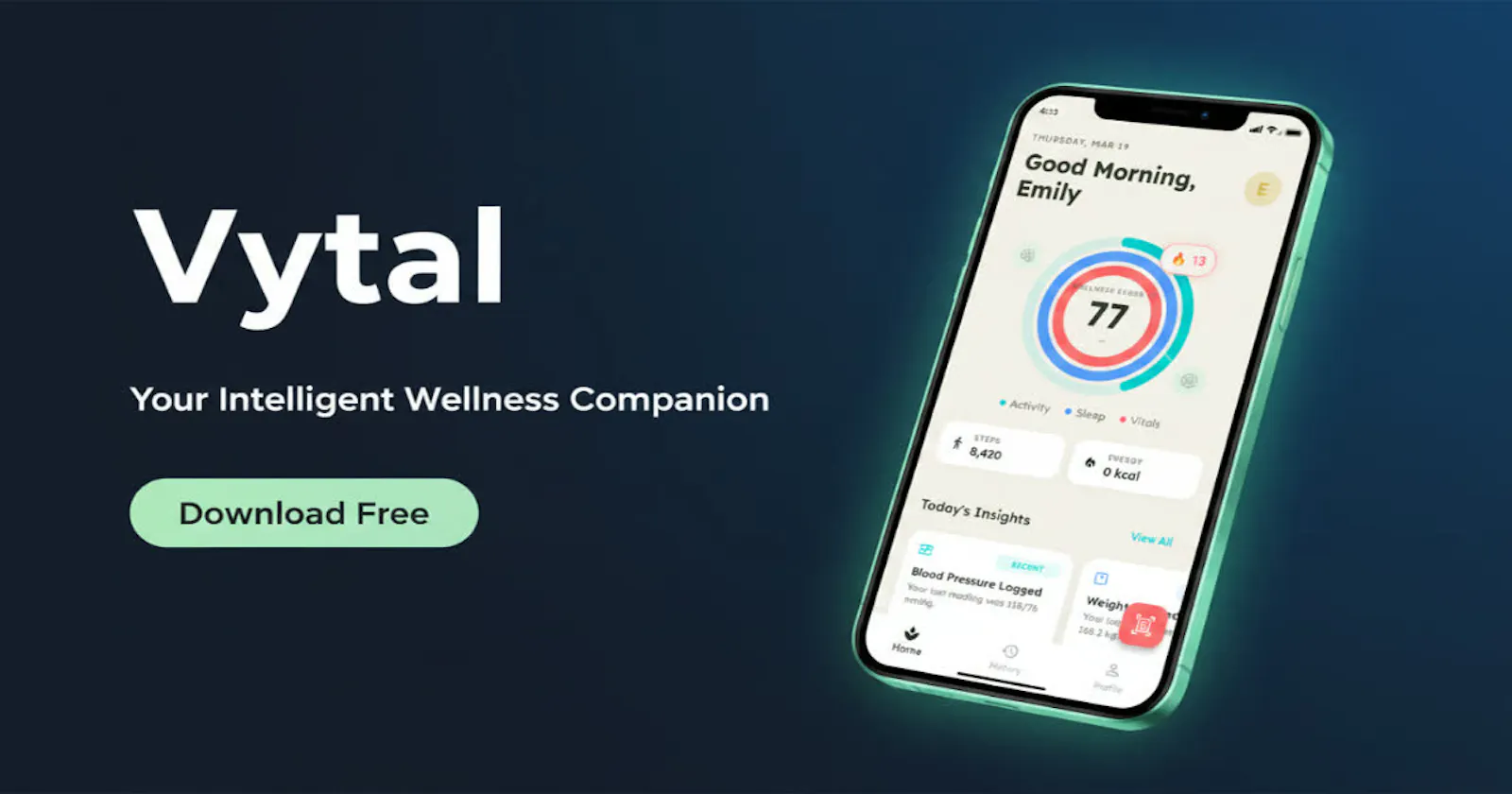 Vytal: AI Wellness Tracker screenshot 1