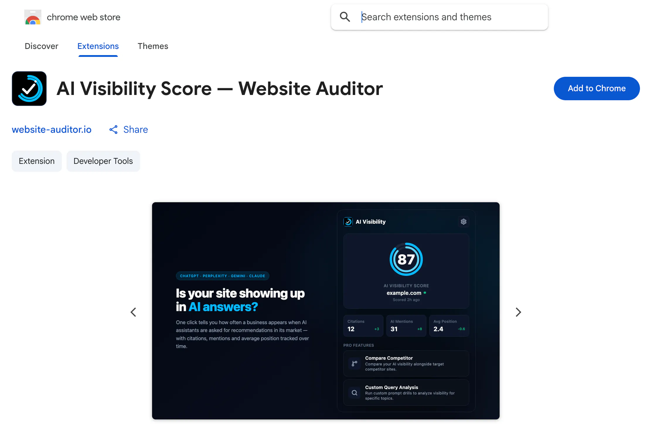 Website Auditor 2.0: AI Search gallery image