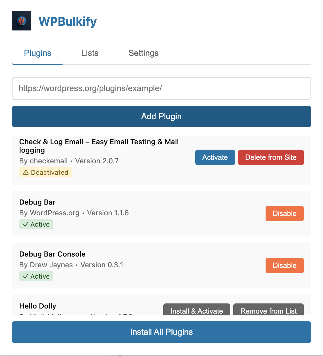 Wpbulkify - Bulk -Plugin -Installationsprogramm - Bulk Plugins Installer für WordPress über Browserverlängerung Medien 2