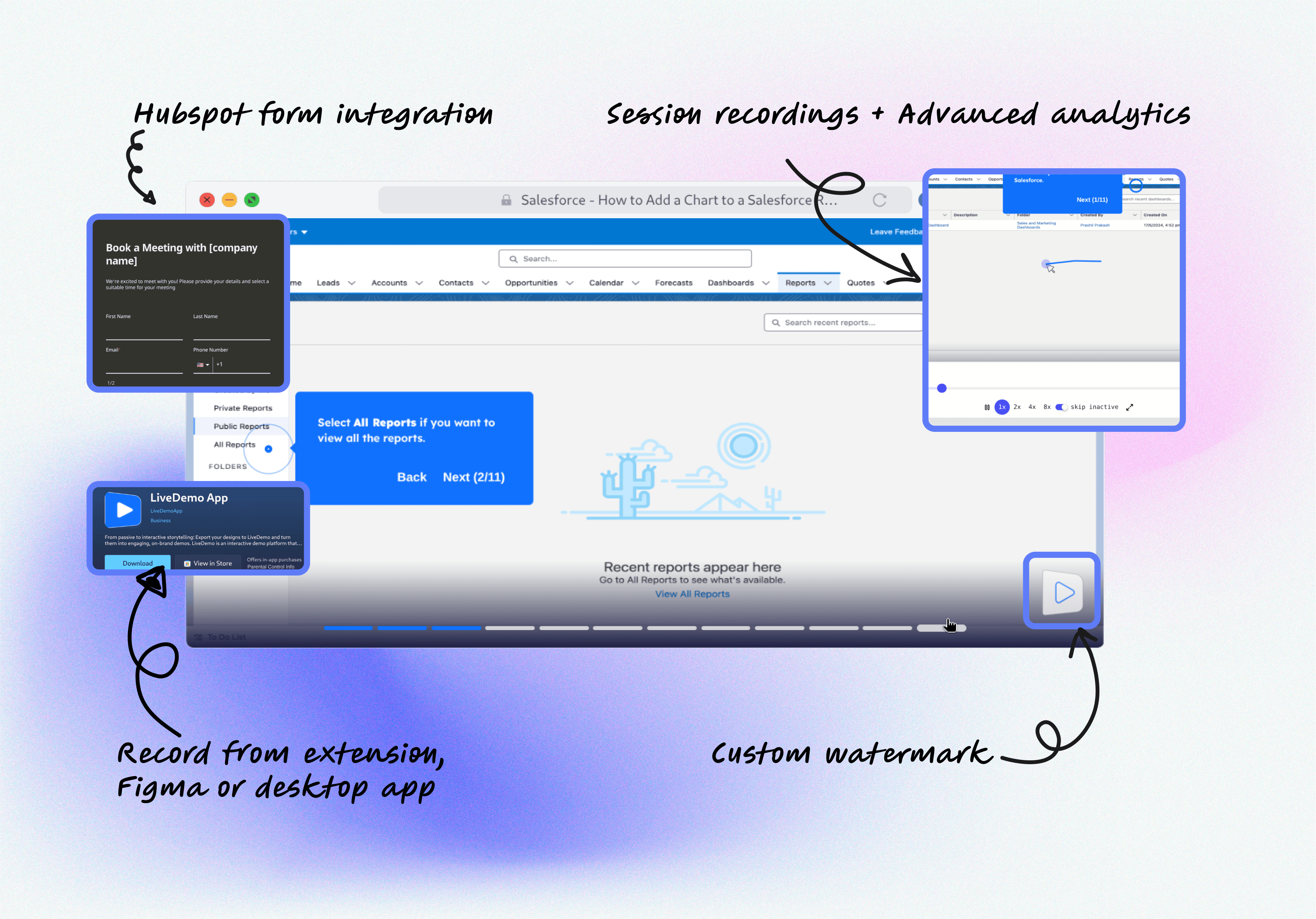 LiveDemo AI 3.0 - Screenshot 2 showing product features and functionality