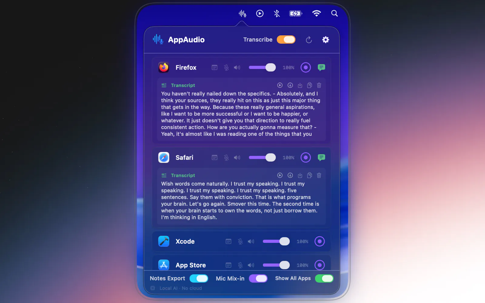 AppAudio: Record & Transcribe screenshot 6