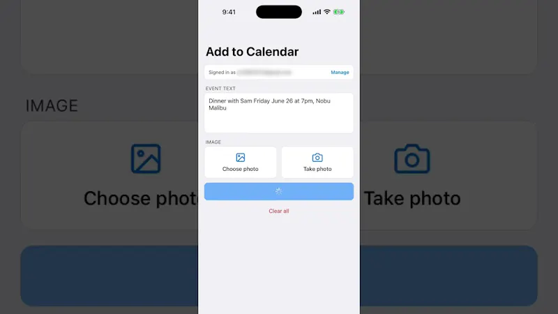 Add to Calendar: AI Events screenshot 1 (video preview)