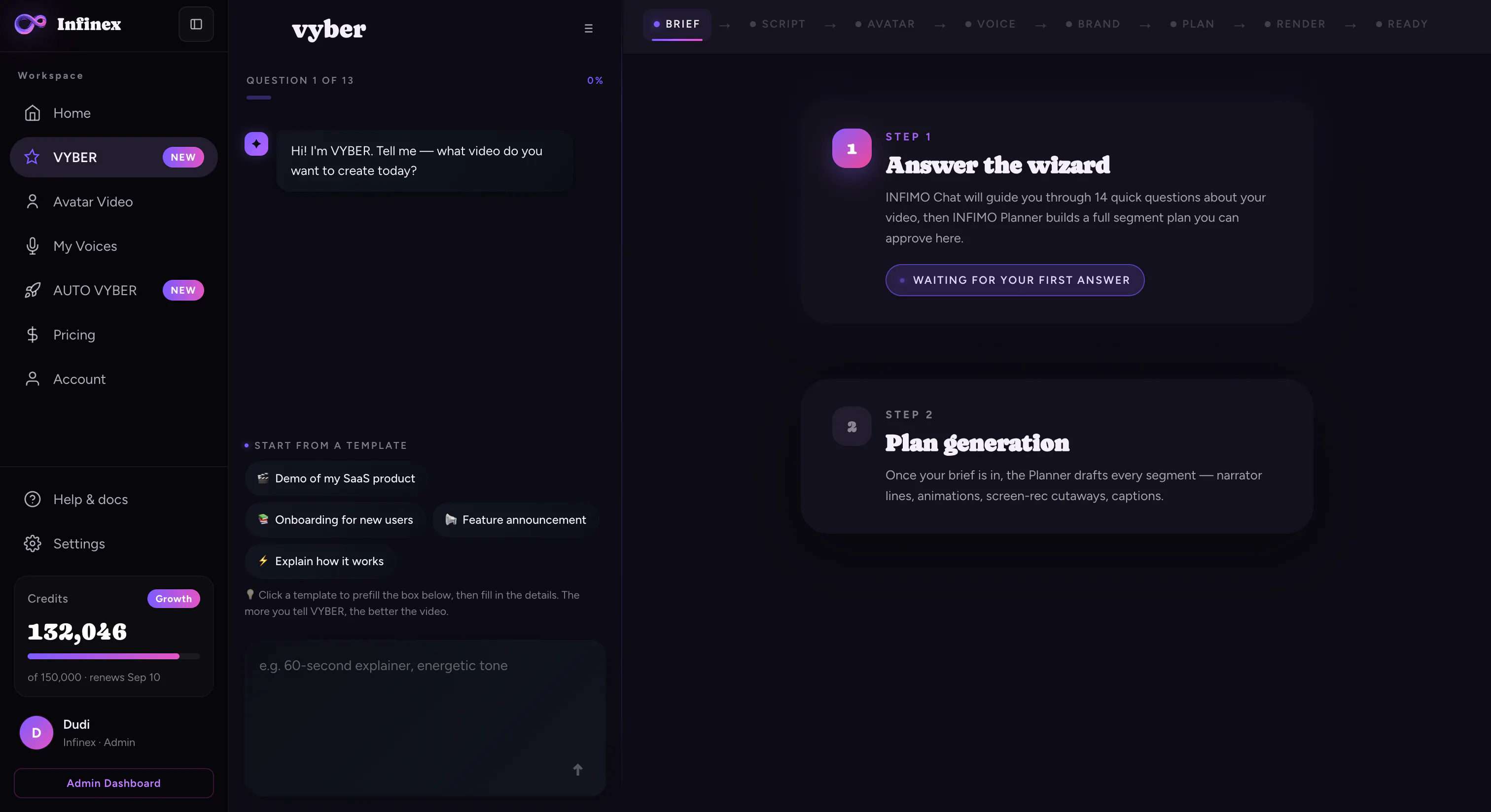 www.infinexai.io gallery image
