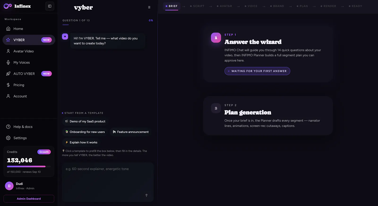 www.infinexai.io screenshot 6