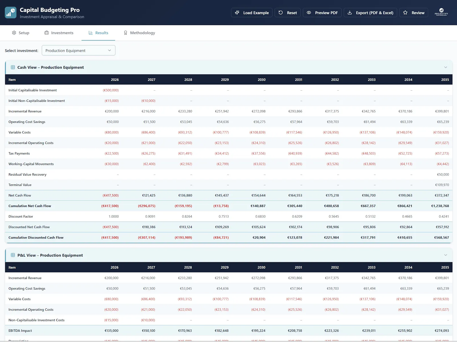 Capital Budgeting Pro screenshot 5