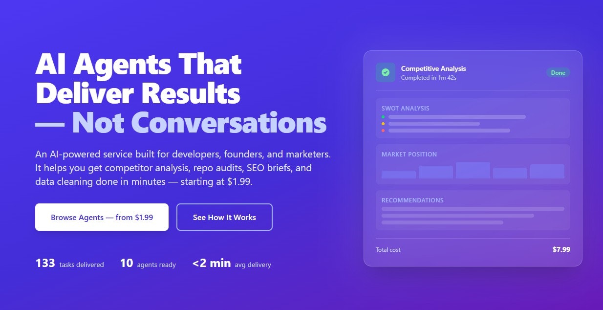 TaskFire AI - Main product screenshot demonstrating key features and user interface