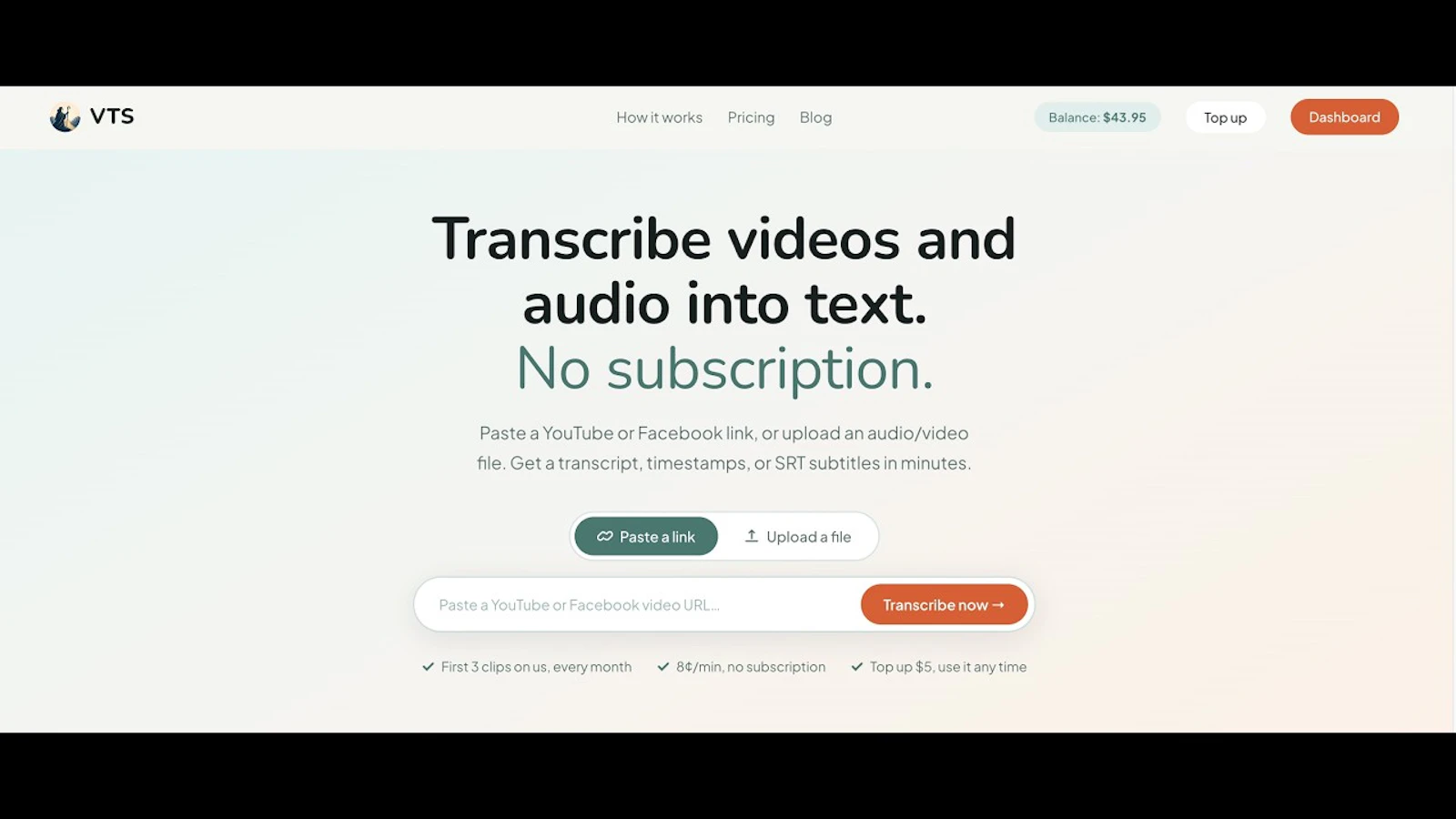 VTS screenshot 1 (video preview)