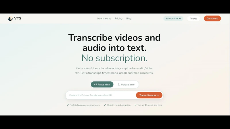 VTS screenshot 1 (video preview)