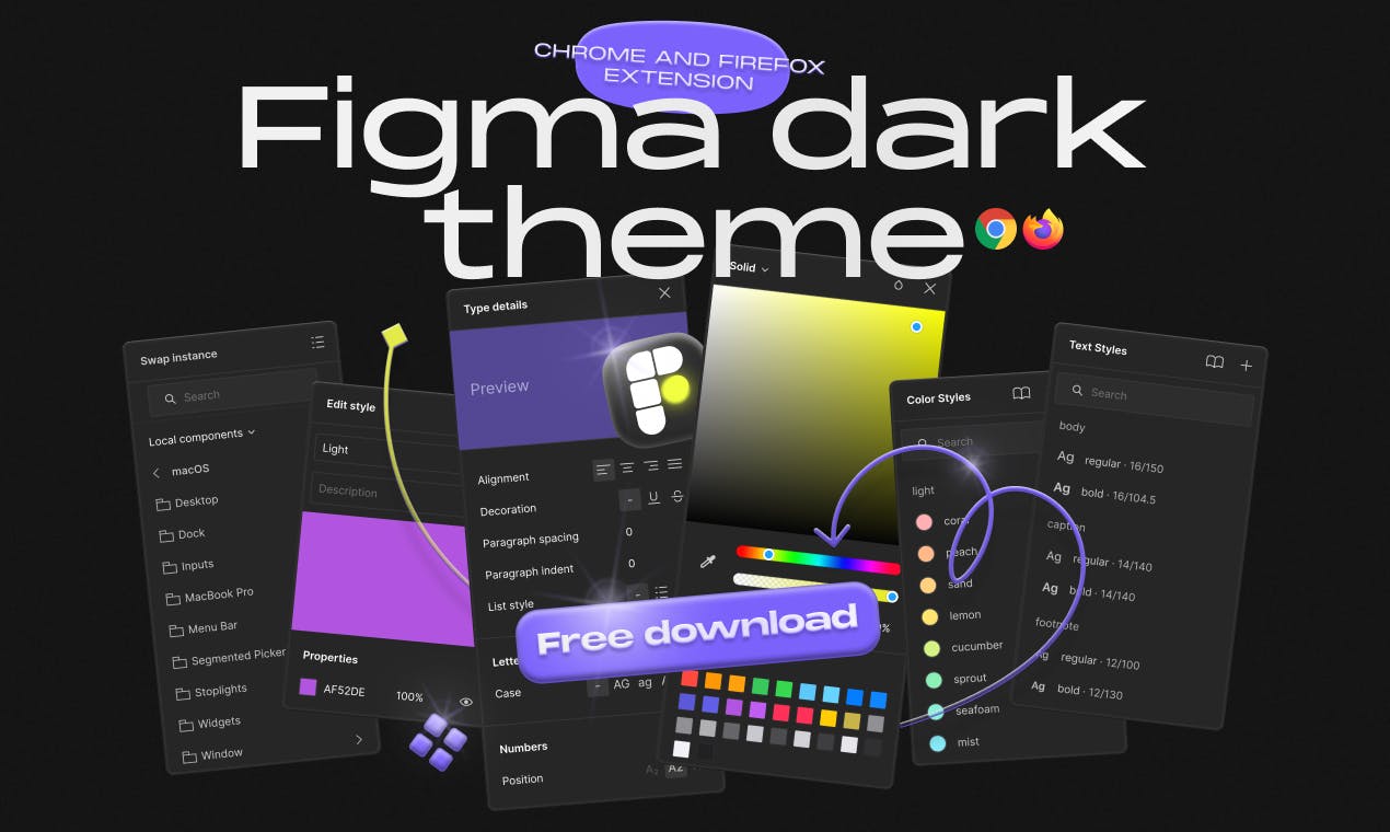 Dark theme for Figma media 1