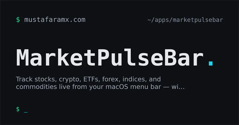 MarketPulseBar: Stocks, Crypto, Mac App screenshot 2