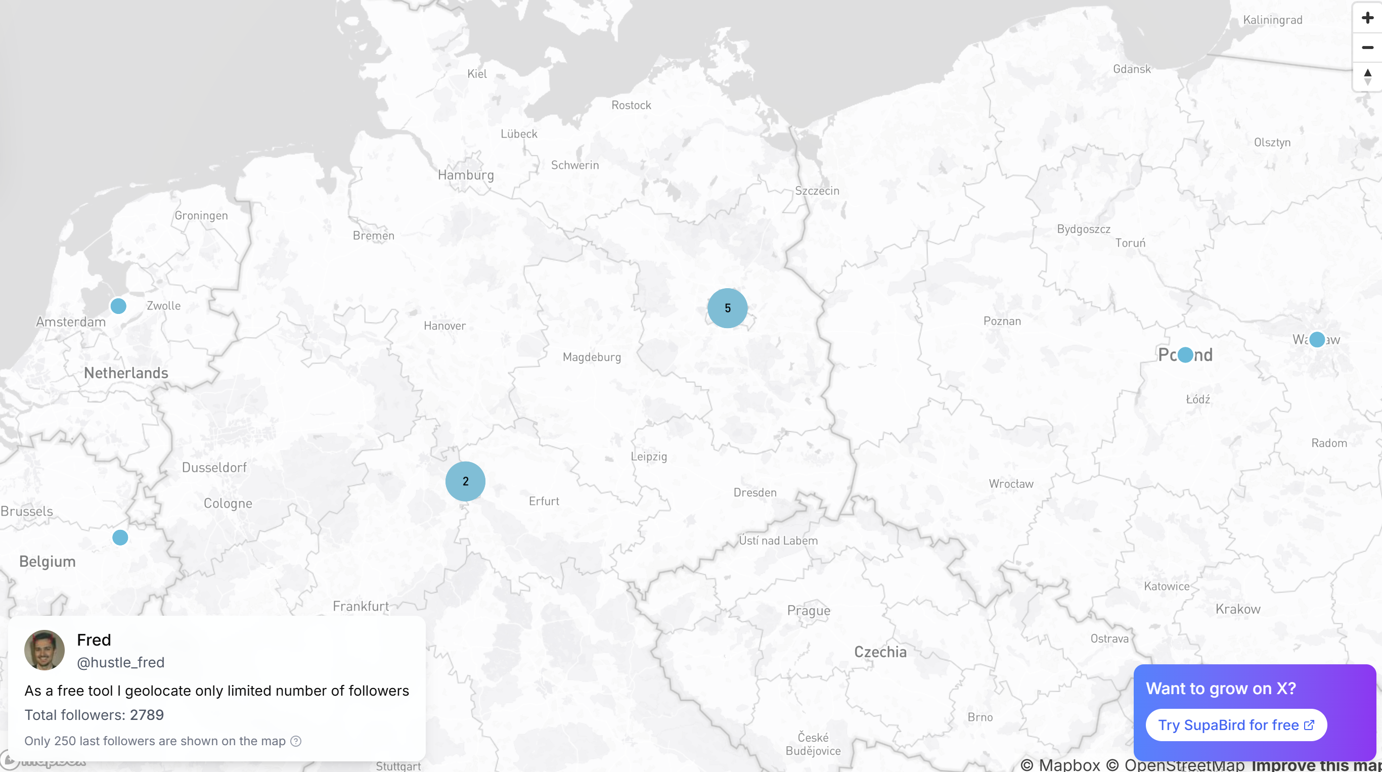 Média Carte des abonnés Supabird 3