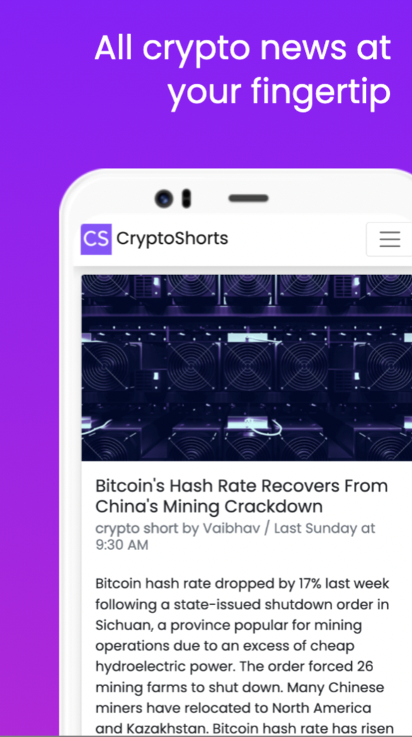 CryptoShorts - Crypto News in 60 Words gallery image