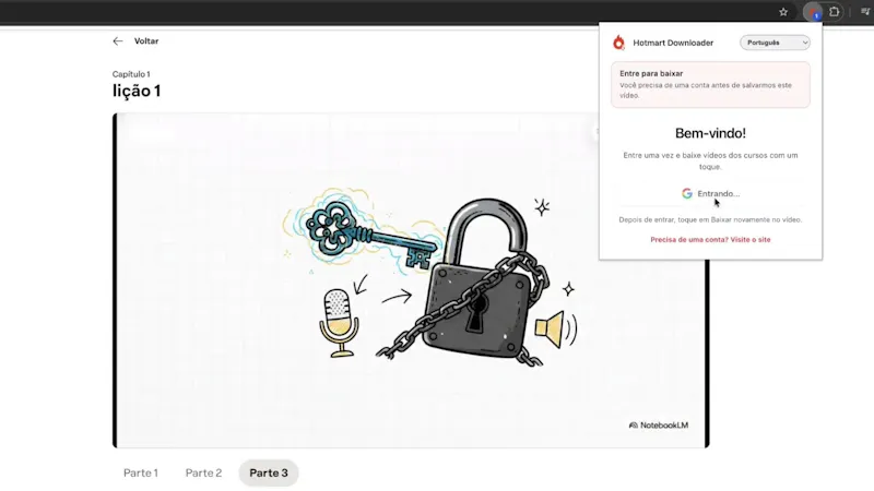 Baixador do Hotmart screenshot 1 (video preview)