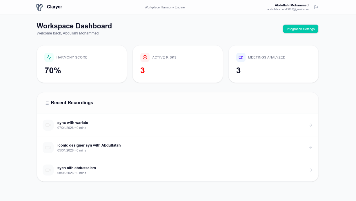 Claryer - Screenshot 2 showing product features and functionality